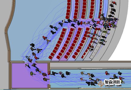 福州消防安全評(píng)估福州人員疏散能力模擬分析軟件Pathfinder5
