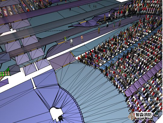 福州消防安全評(píng)估福州人員疏散能力模擬分析軟件Pathfinder3